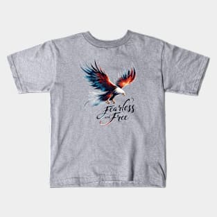 Eagle Fearless and Free Kids T-Shirt